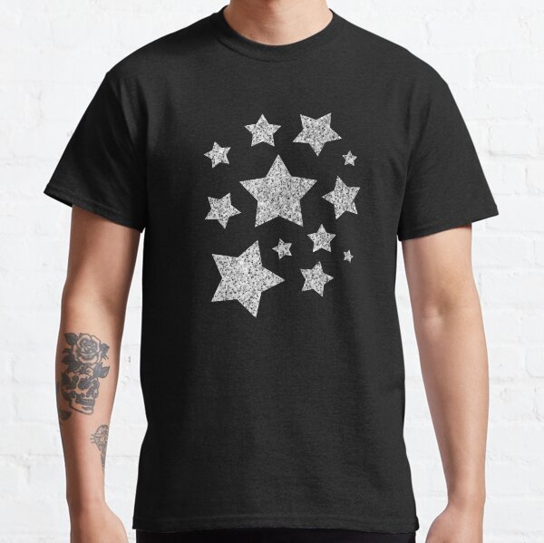 Hermosa plata brilla destellos Camiseta clásica