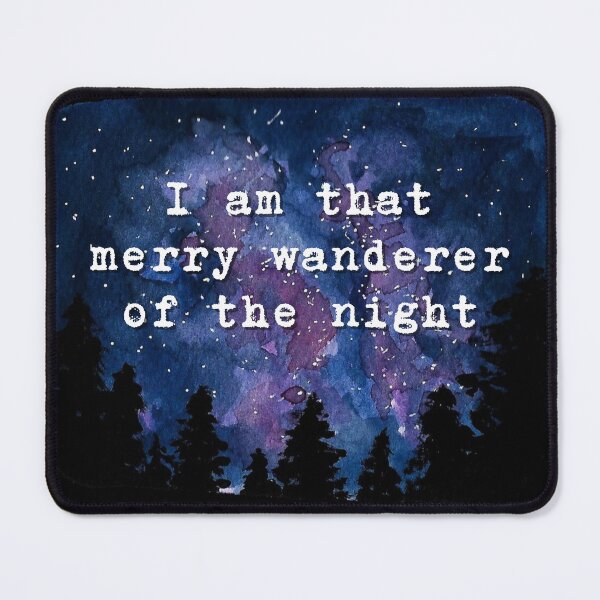 Item preview, A Midsummer Night's Dream Shakespeare Quote I am that merry wanderer of the night Puck designed and sold by violet-hope.
