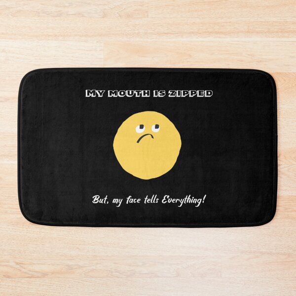 Item preview, My Mouth is Zipped, but my face tells everything designed and sold by Zandrasart.