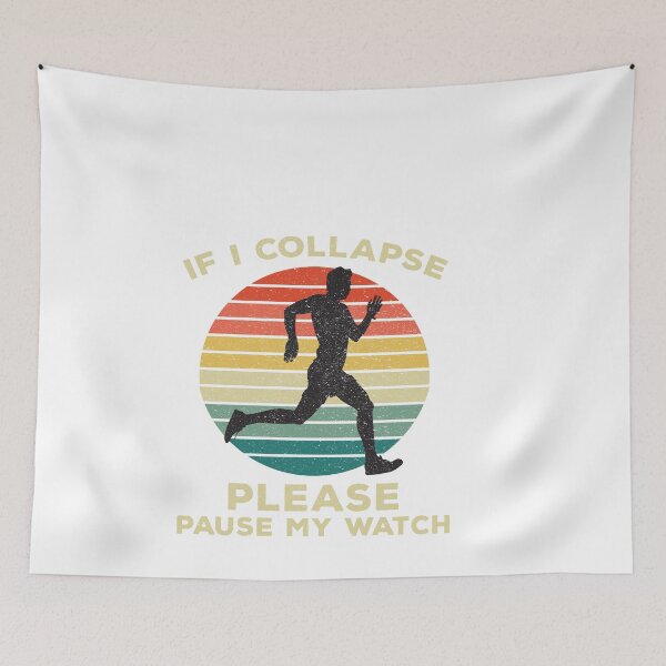 Item preview, If I Collapse Pause My Watch Unisex T-Shirt, Gift for Runner, Funny Running Shirt, Track 5k Runner Shirt, Marathon Shirt, Fitness Tee designed and sold by CatchUriDesigns.