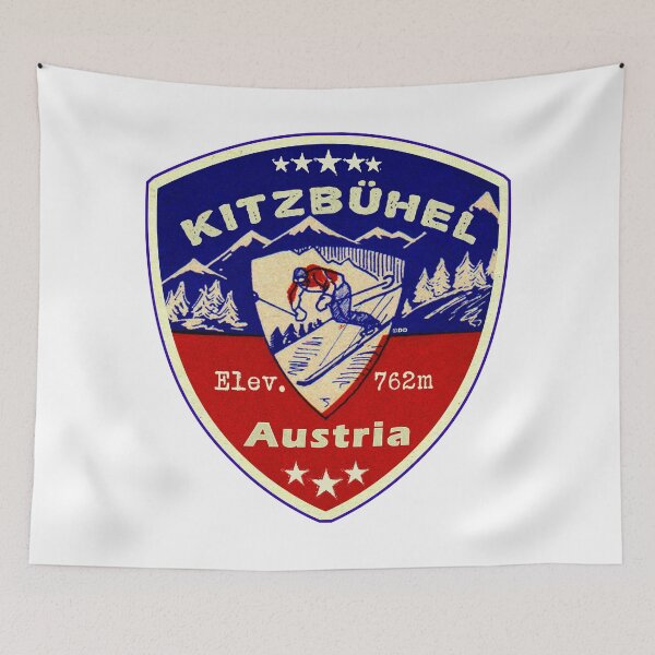 Item preview, Kitzbühel Austria Skiing Ski Mountains Skier designed and sold by DESTINATIONS DECAL.