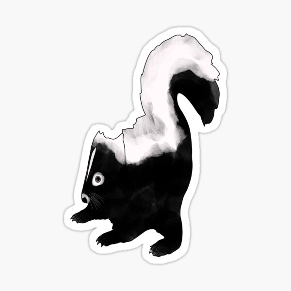 Bohemian Woodland Creature Design, Skunk Sticker