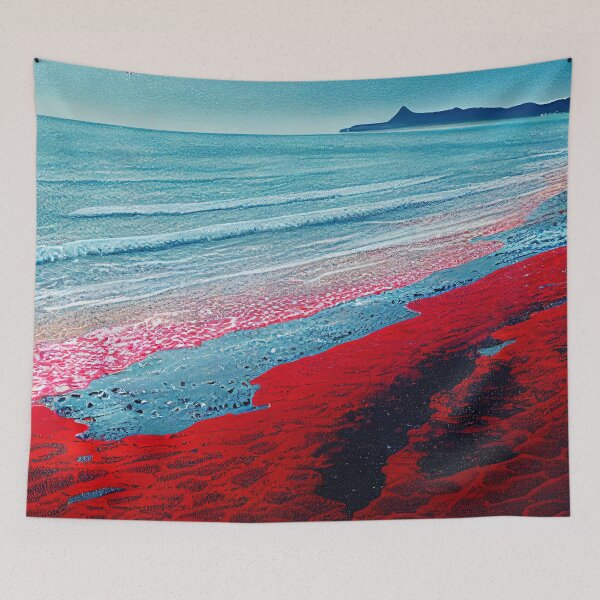 Item preview, Ruby Beaches AI Generated Art designed and sold by MeAI-Art.