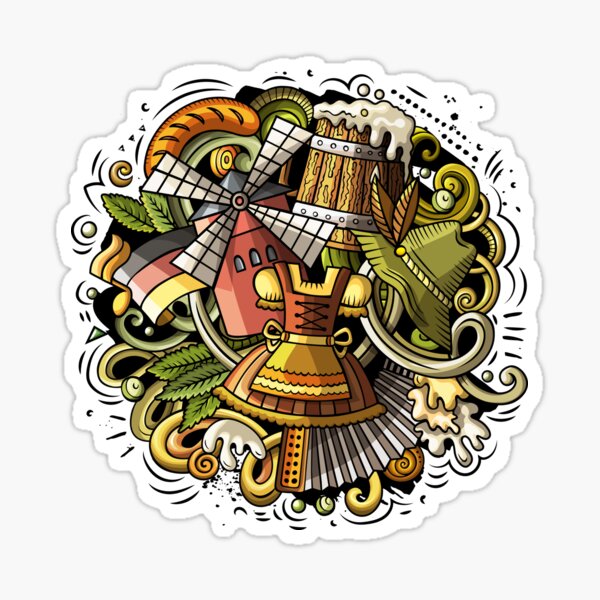 Oktoberfest doodle Sticker