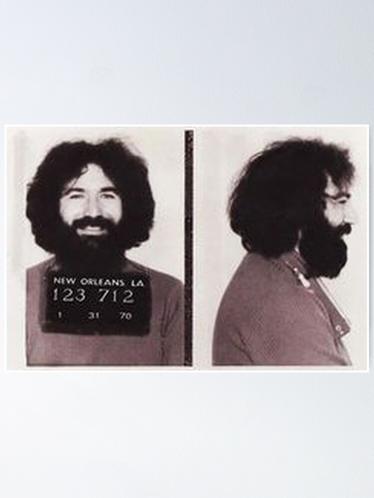 "Jerry Mug Shot" Poster for Sale by TheGratefulHead Redbubble
