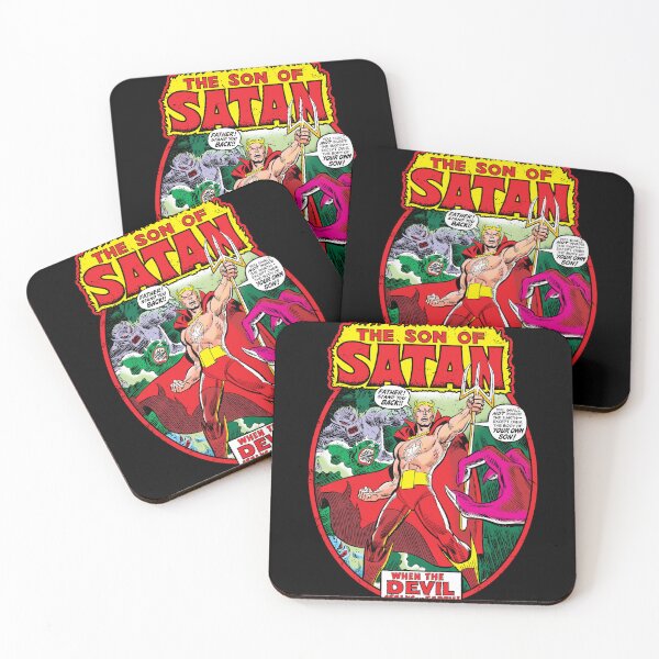 Item preview, Son of Satan (For Black Shirts) designed and sold by Lost In Shirts.
