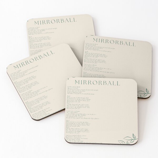 Item preview, mirrorball lyric poster taylor swift designed and sold by cottagecorococo.