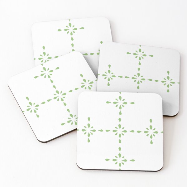 Item preview, Vintage inspired rain drop pattern green apple designed and sold by AngelDawnDesign.