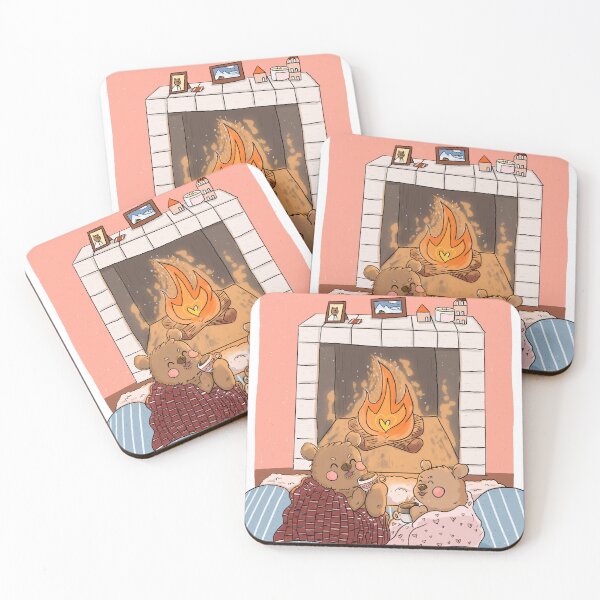 Item preview, Bear love cuddly warm fire place designed and sold by inudoggy.