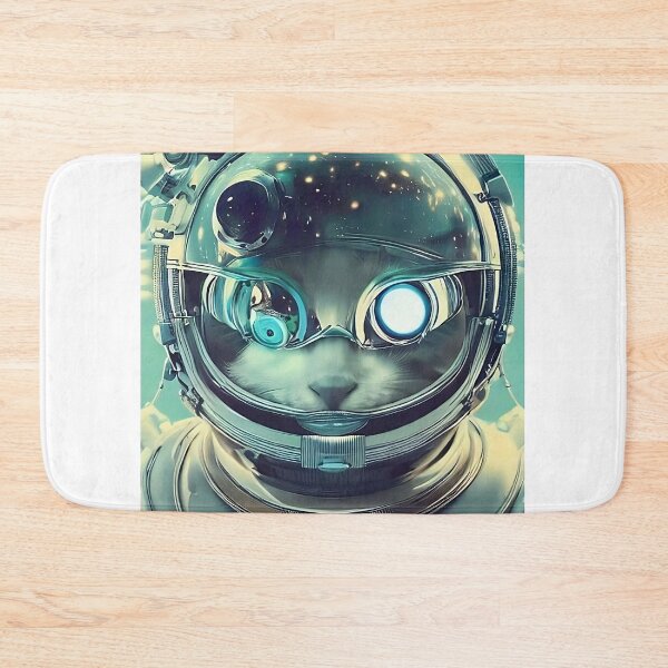 Item preview, Android astronaut cat portrait designed and sold by Catagraphic.