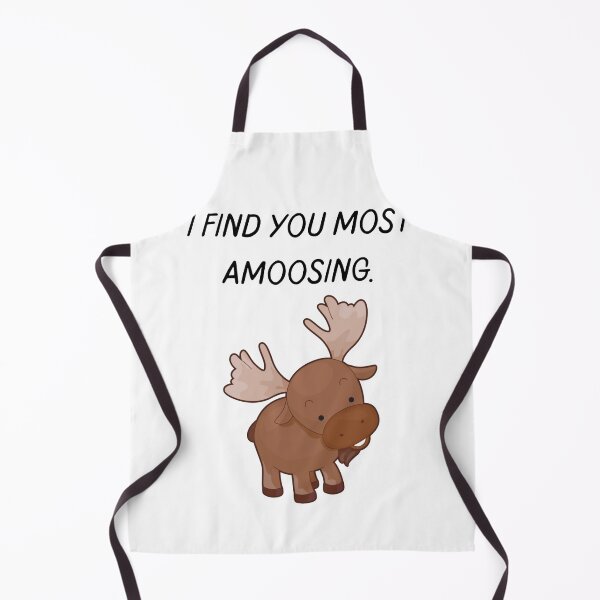 Item preview, Funny Silly Cute Animal Moose Animal Pun - Amoosing designed and sold by SundaySoup.