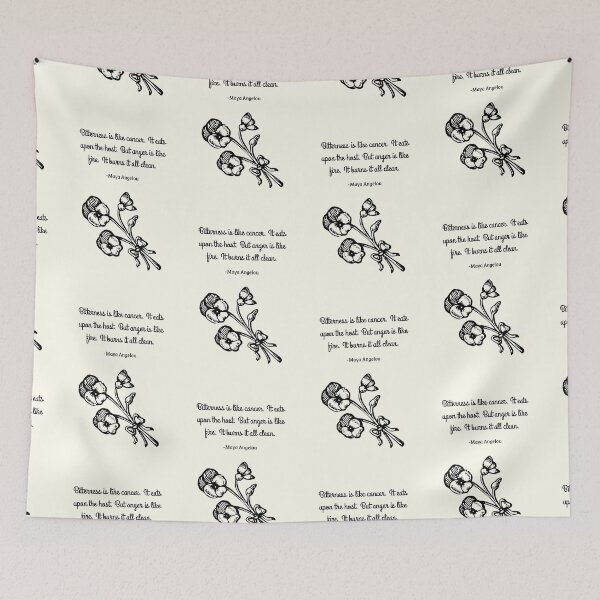 Item preview, "Bitterness is like cancer. It eats upon the host. But anger is like fire. It burns it all clear" quotes on products. designed and sold by ACEGDesign.