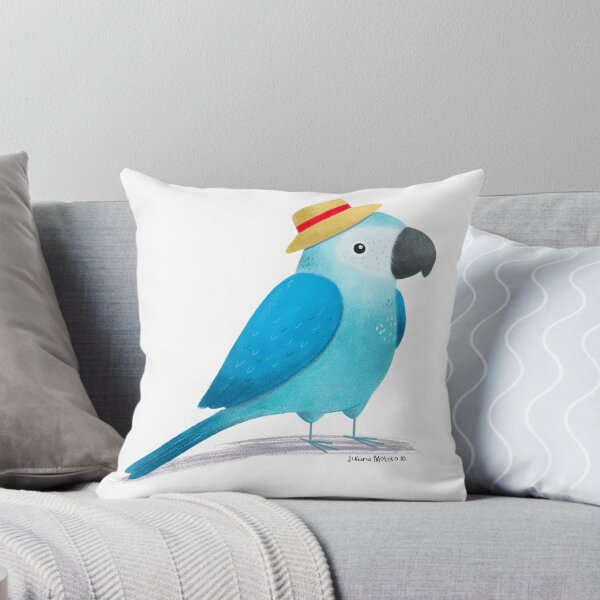 Item preview, Spixes Macaw with hat designed and sold by julianamotzko.