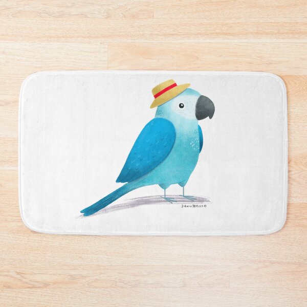 Item preview, Spixes Macaw with hat designed and sold by julianamotzko.