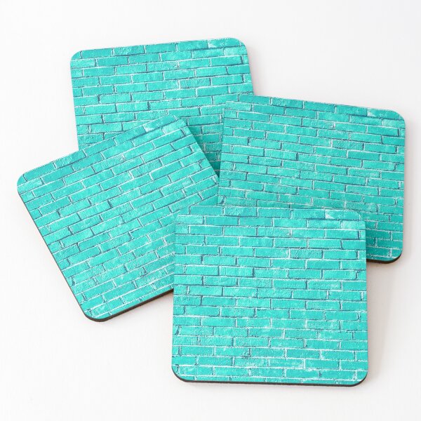 Item preview, Teal Bricks Photo designed and sold by KellysComColors.