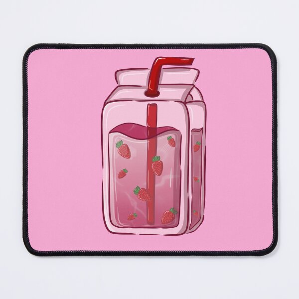 Item preview, Aesthetic Kawaii Strawberry Glass Art designed and sold by GraphicsByGabby.