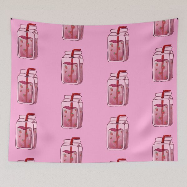 Item preview, Aesthetic Kawaii Strawberry Glass Art designed and sold by GraphicsByGabby.