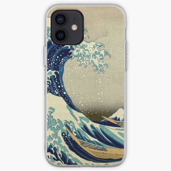 Hokusai, The Great Wave off Kanagawa, Japan, Japanese, Wood block, print Coque souple iPhone