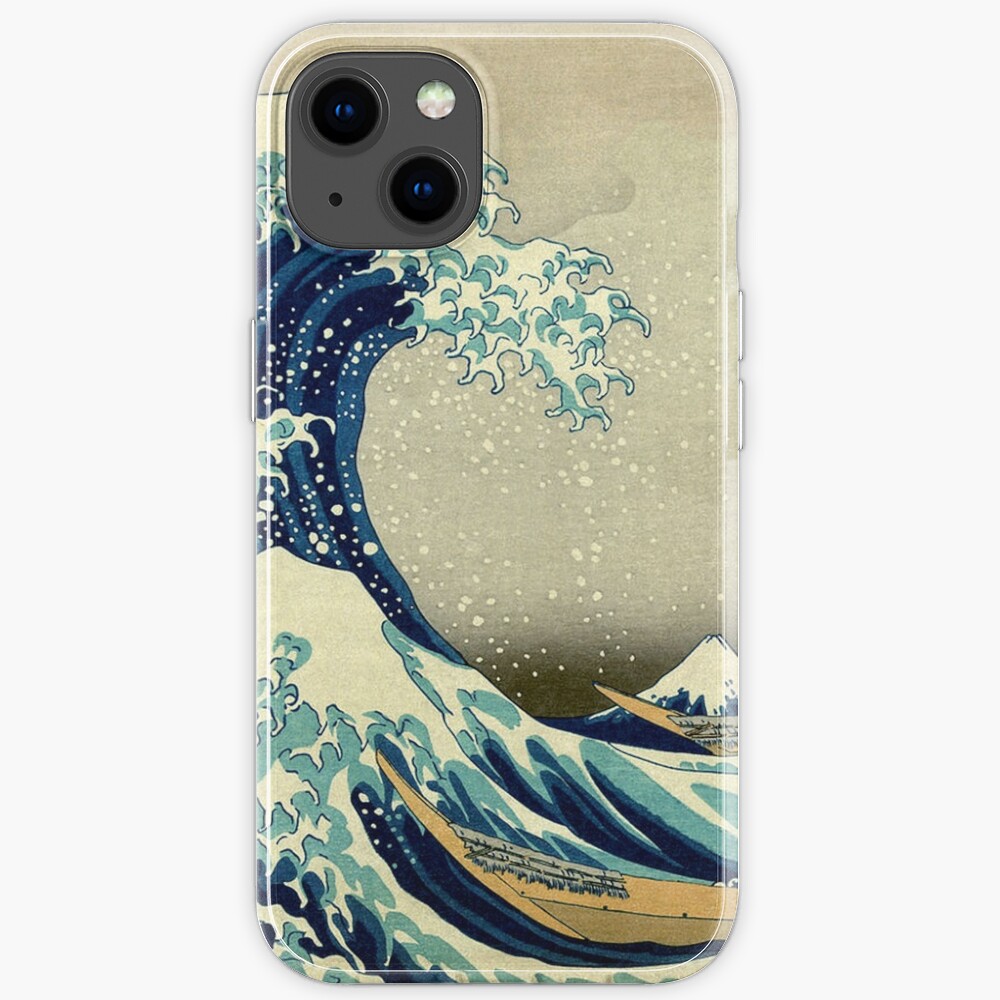 Hokusai, The Great Wave off Kanagawa, Japan, Japanese, Wood block, print iPhone-Hülle