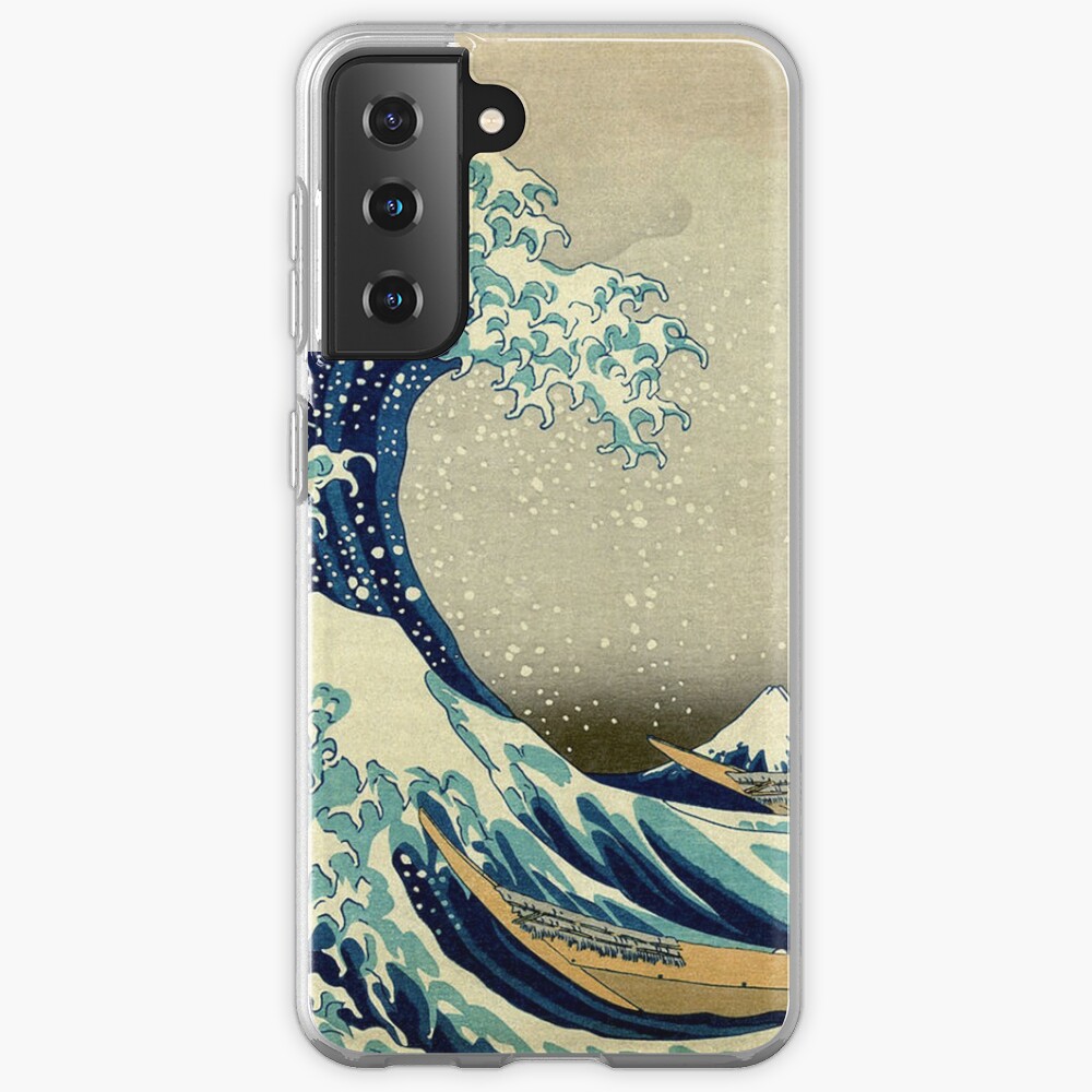 Hokusai, The Great Wave off Kanagawa, Japan, Japanese, Wood block, print. Samsung Galaxy Phone Case