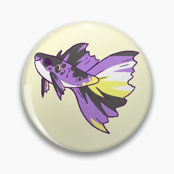 Item preview, Nonbinary Pride Pastel Betta Fish designed and sold by slimestra.