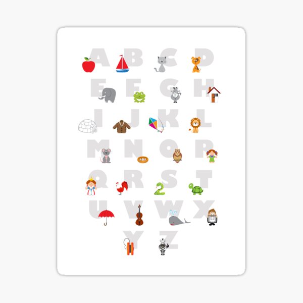Alphabet Sticker