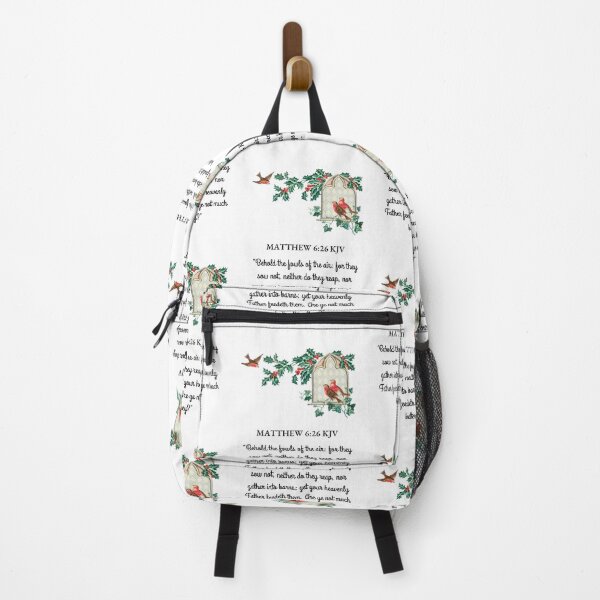 Item preview, "Look at the birds of the air, that they do not sow, nor reap nor gather into barns, and yet your heavenly Father feeds them. Are you not worth much more than they?" Bible verse on products. designed and sold by ACEGDesign.