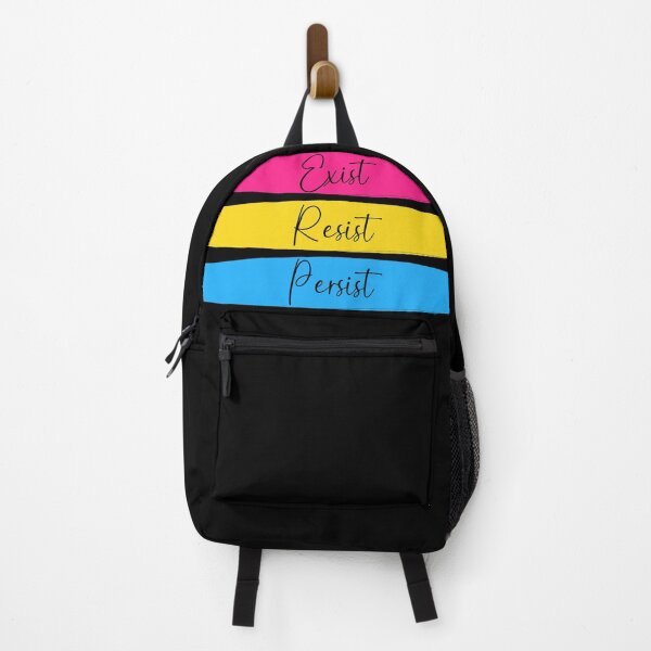 Item preview, Pan Pride Exist, Resist, Persist in Black designed and sold by AmandaRoseArts.
