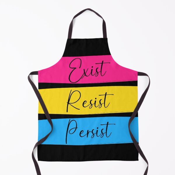 Item preview, Pan Pride Exist, Resist, Persist in Black designed and sold by AmandaRoseArts.