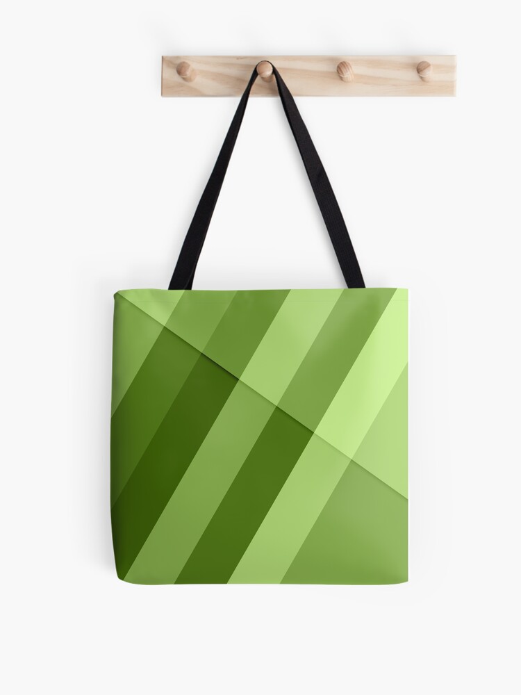 Thumbnail 1 of 2, Tote Bag, Greenery green modern geometric lines designed and sold by PLdesign.