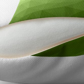 Alternate view of Greenery ombre gradient geometric mesh pattern Throw Pillow