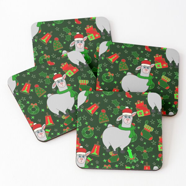 Item preview, ugly christmas llama santa claus alpaca gifts designed and sold by Gossip Rag.