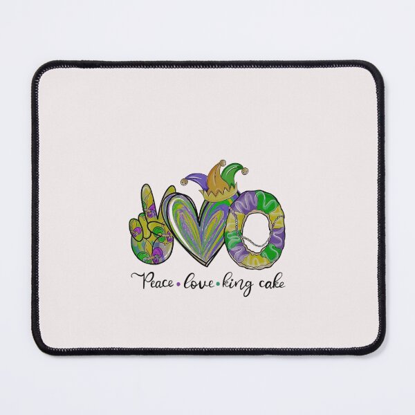 Item preview, Peace Love King Cake Mardi Gras designed and sold by thokien2021.