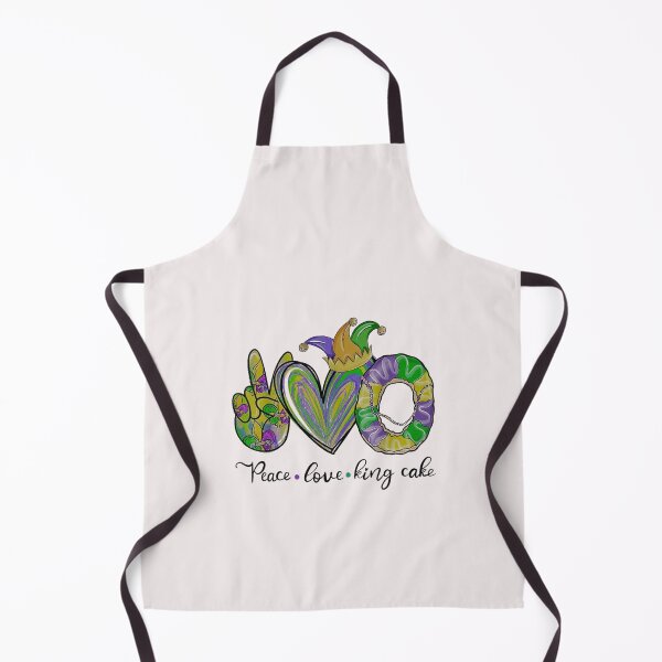 Item preview, Peace Love King Cake Mardi Gras designed and sold by thokien2021.