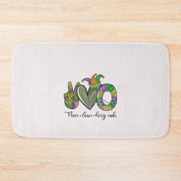 Item preview, Peace Love King Cake Mardi Gras designed and sold by thokien2021.