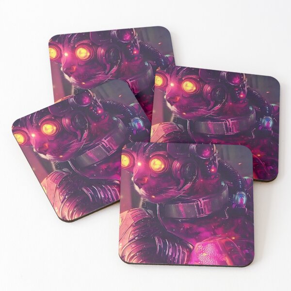 Item preview, Heavily augmented cyberpunk cat designed and sold by Catagraphic.