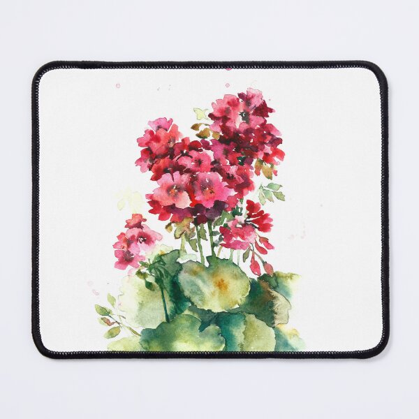 Item preview, The red geranium . Watercolor .  designed and sold by fuzzyfox.