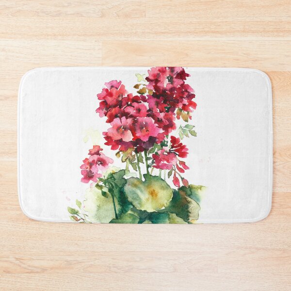 Item preview, The red geranium . Watercolor .  designed and sold by fuzzyfox.