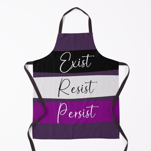 Item preview, Ace Pride Exist, Resist, Persist in Plum designed and sold by AmandaRoseArts.