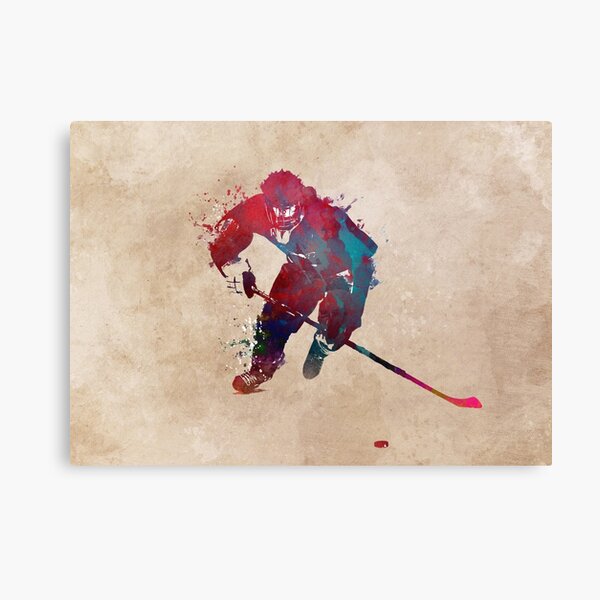 Hockey player 1 #hockey #sport Canvas Print