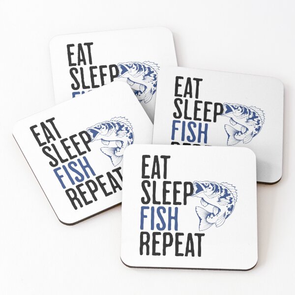 Item preview, Eat Sleep Fish Repeat - Fishing Hobby Humor designed and sold by AlanPhotoArt.