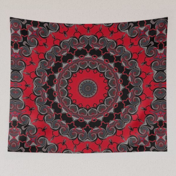 Aperçu de l'œuvre Beau, oblique et gris, mandala, kaléidoscope créée et vendue par fuzzyfox.