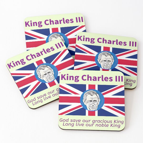 Item preview, Union Flag with portrait of King Charles III (7) designed and sold by thalasson.