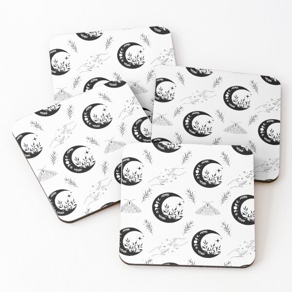 Item preview, Moon Floral and Moth Pattern designed and sold by DesignByAvery.