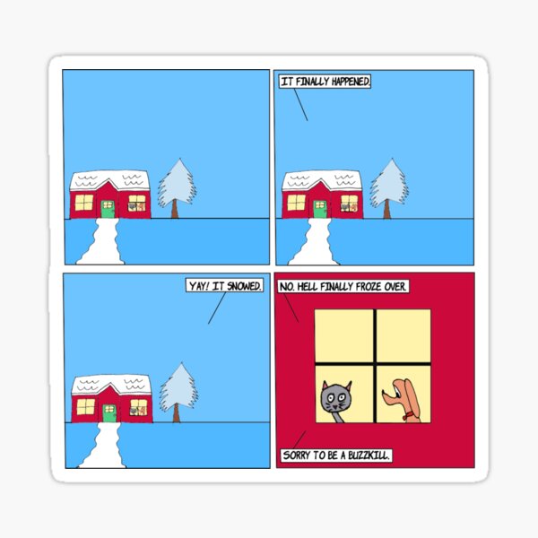 Snowing Sticker