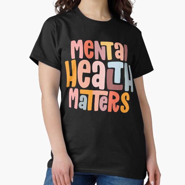Vista previa del artículo con la obra «Asuntos de salud mental Conciencia de salud mental Enfermedad», diseñado y vendido por heckforddewey.