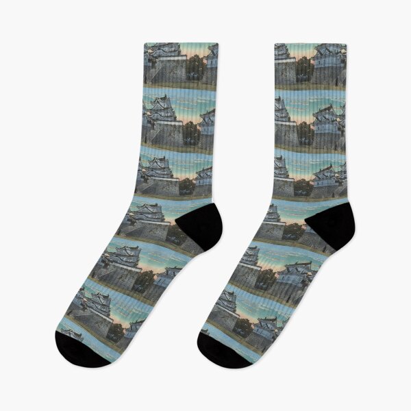 Item preview,  Kawase Hasui  Iga Ueno Castle At Dusk designed and sold by TeeARTHY.