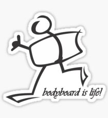 Bodyboard Life T-Shirt Sticker