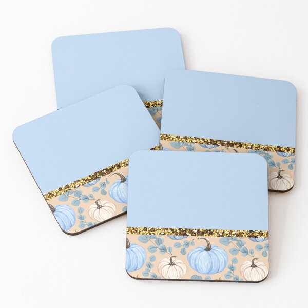 Item preview, Pumpkin Blue With Glitter (Plain) designed and sold by SimplyMe-Plus.