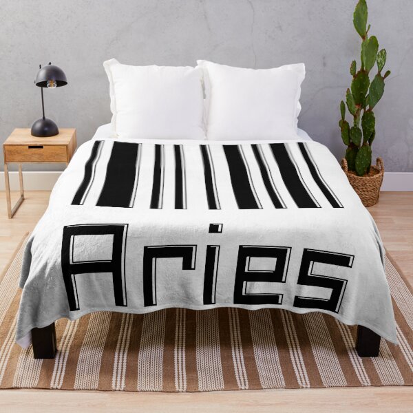Item preview, Aries Barcode Zodiac Sign Horoscope designed and sold by I-Cant-We-Can.